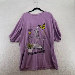 Wild thoughts grunge Skelton T-shirt